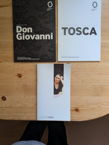 Scottish opera programmes - scottish,