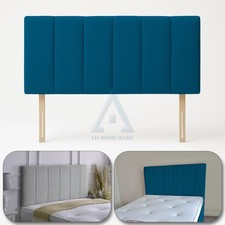 Plush Velvet Upholstered Headboard Blue Padded Headboard Single, Double & King
