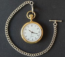 POCKET WATCH GOLD COLOURED FOB
