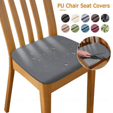 4x Dining Chair Seat Covers PU