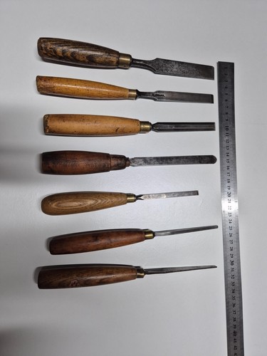Set antique chisels - set,