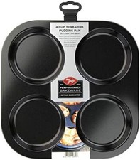 Tala Performance, Yorkshire Pudding Tin, Professional Gauge Carbon Steel with W