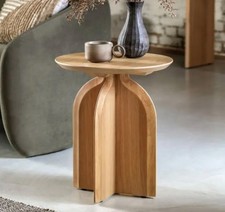 Round Oak Side Table 45cm RRP