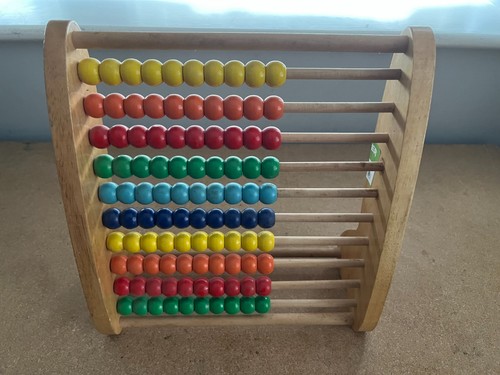 Wooden danish childs abacus - childs,