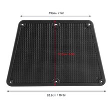 (Black)Plastic Transom Outboard Plate Pad For Inflatable Boat Yacht Kayak Canoe