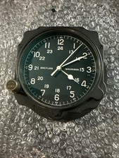 Vintage Breitling Wakmann Air Force Radar Shelter Wall Clock 8-Day Cockpit 1950s
