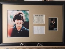 George Harrison Signed Cut