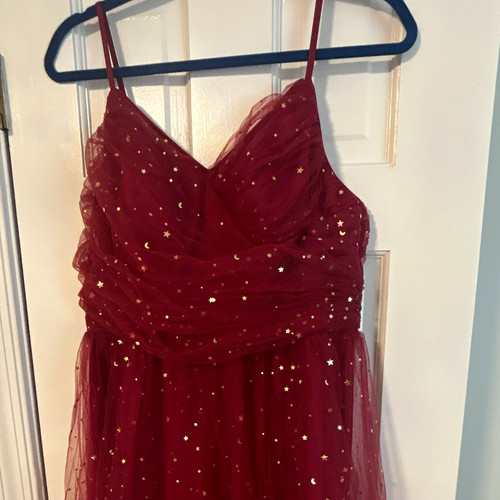 Women red tulle glitter - women’s,