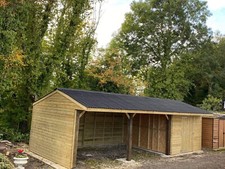 12ft 32ft wooden carport - x,