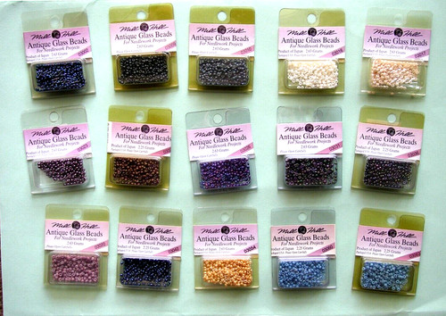 Mill hill antique glass beads - antique,