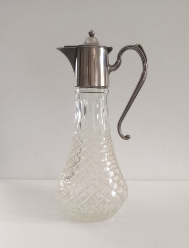 Zinc silver plated jug - e.p,