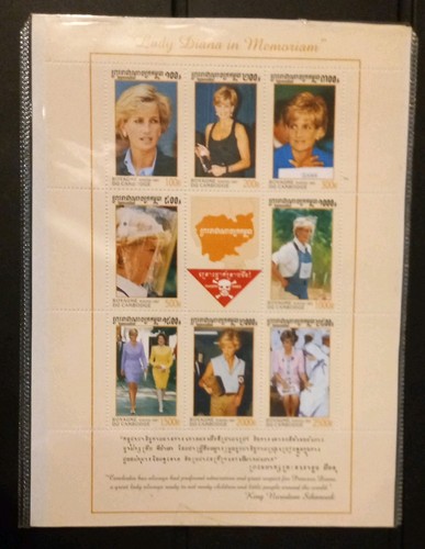 Souvenir sheet lady - souvenir, of