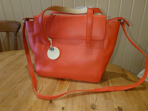 Radley medium zip top orange - radley,