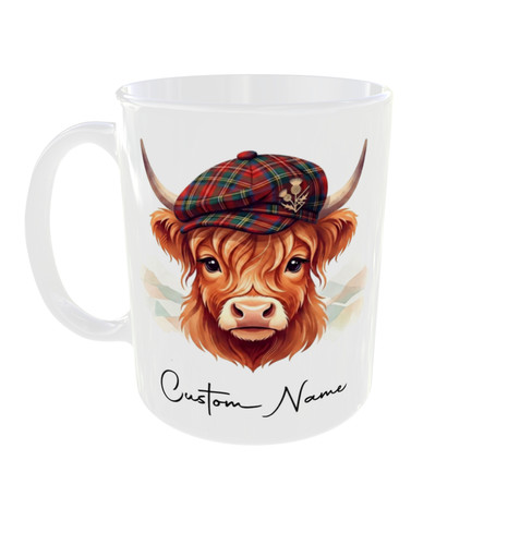 Cute personalised highland cow - cute,