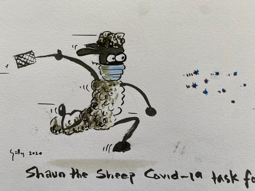 Shaun sheep original coloured