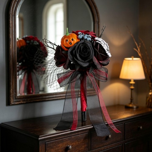 Black red gothic bouquet with - gothic,
