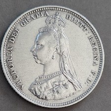 Sixpence 1887 Queen Victoria