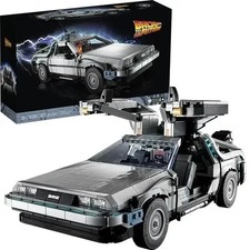Back to the Future Delorean MOC 10300 Building Blocks 1872pieces 2 figures