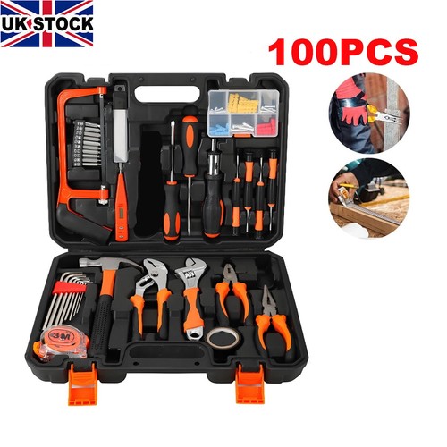 100 piece home repair tool - 100, set