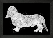 Basset Hound dog Framed Wall