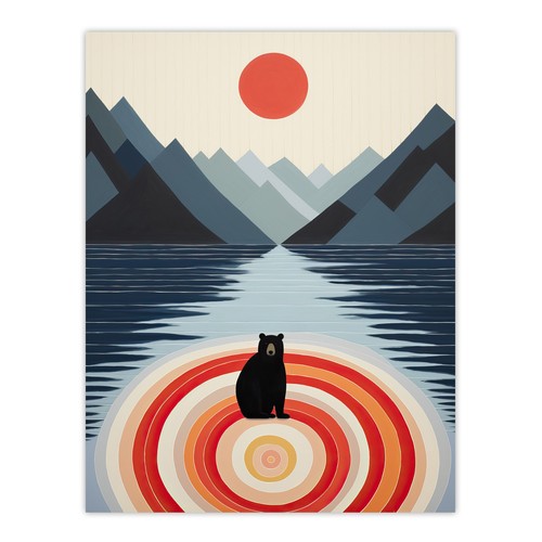 Bear lake calm kids - bear, room