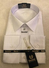 Mens Long Sleeve Shirts Plain Checked Casual Smart Cotton Rich S M L XL