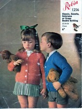 ~ Vintage 1950's Robin Knitting Pattern For Toddler's Pretty Cardigan ~ 
