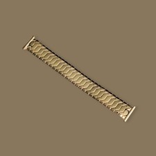 Excalibur Model 50 Rolled Gold Top Mens Expanding Watch Strap Made In England