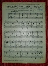 Sparrows Can't Sing Sheet