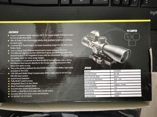 Nib rifle scope nc star - scope,