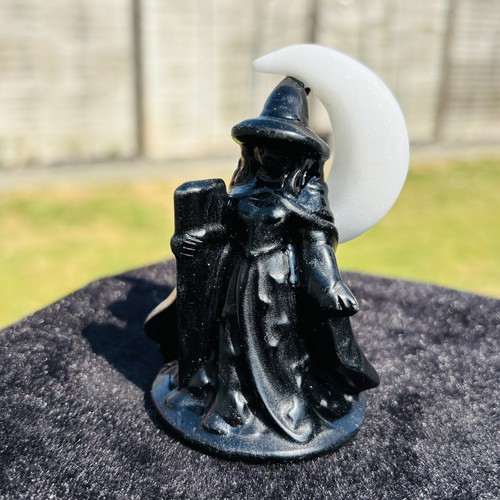 Black obsidian wizard moon - &,