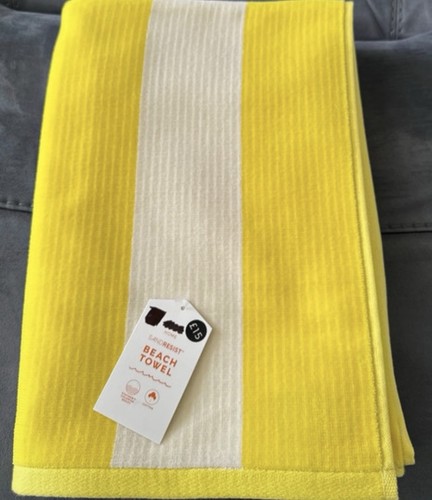 Pure cotton striped sand - m&s,