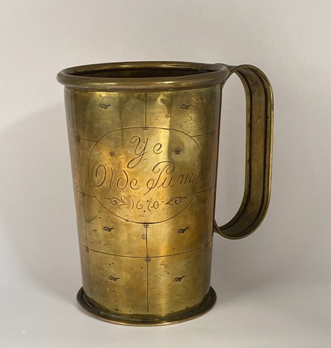 Antique c1850 copper quart - antique,