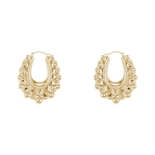 Creole earrings sterling - earrings,