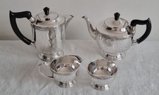 Excellent Quality 4 Piece Viners Alpha Plate A1 EPNS Teaset