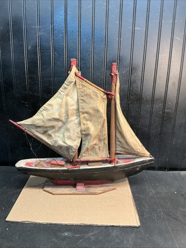 Vintage antique pond yacht - vintage,