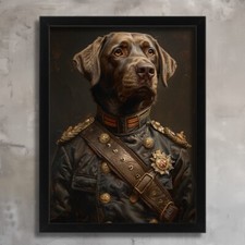 Labrador wall art retro dog - retro,