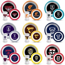2025 AFL Aussie Rules Football 3 Piece Melamine Dinner Set Gift - Choose Team