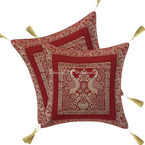 Brocade jacquard cushion cover - brocade,