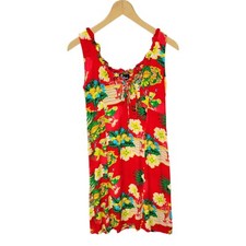 Vintage Royal Creations Floral Hawaiian Cocktail Dress - Size S