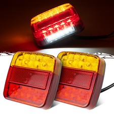 Pair 12V LED Rear Tail Lights
