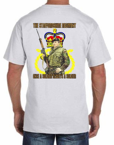 Staffordshire regiment tshirt - staffordshire,