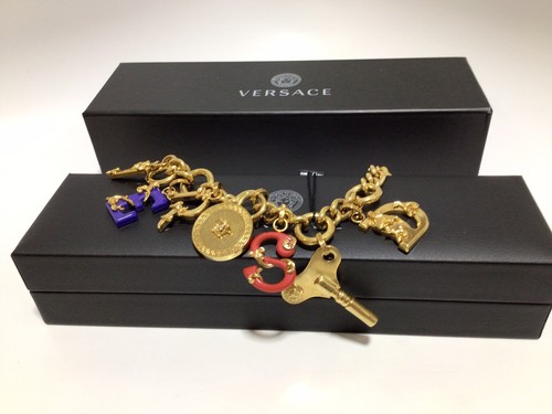 Versace signed medusa charm - versace,