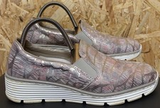 Ladies Rieker Metallic Slip-On