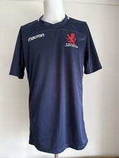London Scottish Macron Navy Blue Red Rugby Union Jersey Shirt Size XXL 2XL