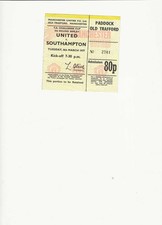 MANCHESTER UTD V SOUTHAMPTON 1976/77 FAC TICKET