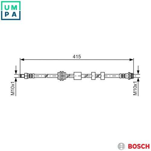 Brake hose 987 - 987, for