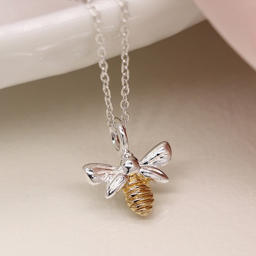 Bee necklace sterling - necklace, |
