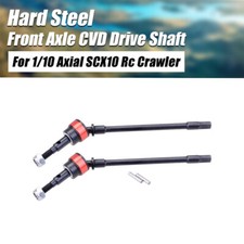 2x Hard Steel Front/Rear Axle CVD Drive Shaft Dogbone for 1/10 RC Car SCX10