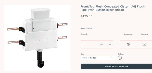 Parisi front top concealed - parisi,